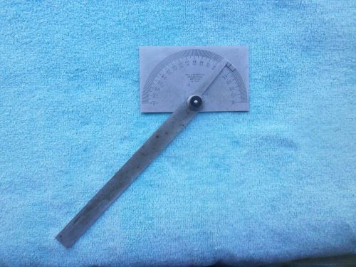 STARRETT C183 STEEL PROTRACTOR 180 DEGREE  6 INCH BLADE