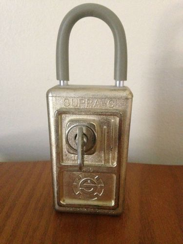 VINTAGE Realtor Lock Box padlock  SUPRA - C with key Series 3  ESTATE FIND