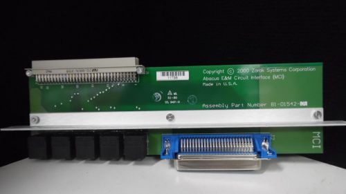 ZARAK SYSTEMS ABACUS E&amp;M CIRCUIT INTERFACE (MCI) 81-01542-01