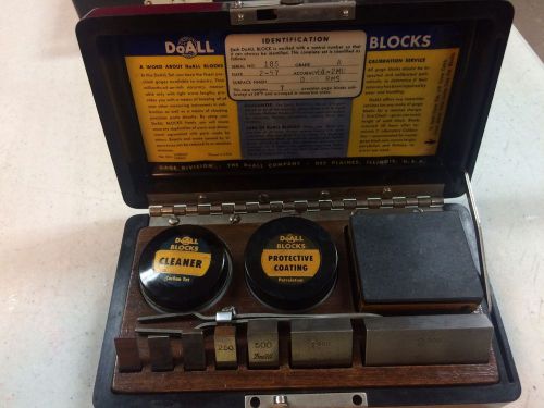 DoALL GAGE BLOCKS, GAGE SET 7  W/ CASE,