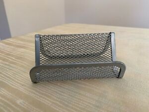 Desk or Office Business Card Holder Metal Wire Modern