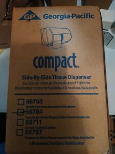 Georgia-Pacific Compact 56784 Translucent Smoke Side-By-Side Double Roll Tissue