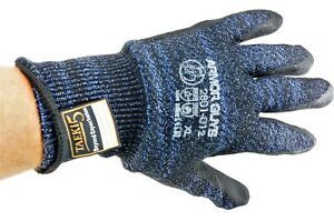 New 01-012-XL Armor Guys Glove Taeki5 Spun Fiber Micro Foam Palm Coated Blue XL