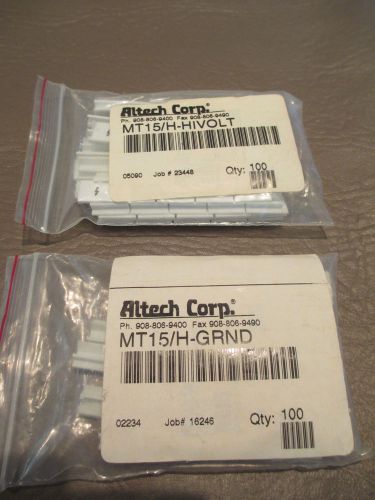 Altech Connectwell  MT15/HIGH VOLT &amp; GROUND  Marking Tags DIN Rail  NEW