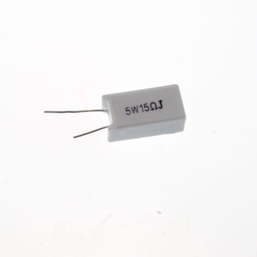 10 x 5w watt ceramic cement power resistor  15 ohm 5% for sale