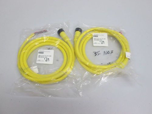 LOT 2 NEW BRAD HARRISON W80600 MINI/2-AC-X/X-SOL-PVC-2M/W CONNECTOR  D258188