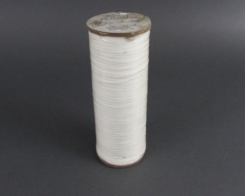 500 yard spool gudebrod 18dz-a white polyester lacing tape bms13-54 .085/.014 for sale