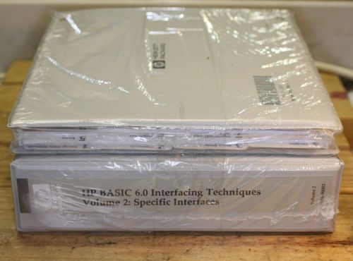 HP BASIC 6.0 INTERFACING TECHNIQUES MANUALS 1 &amp; 2