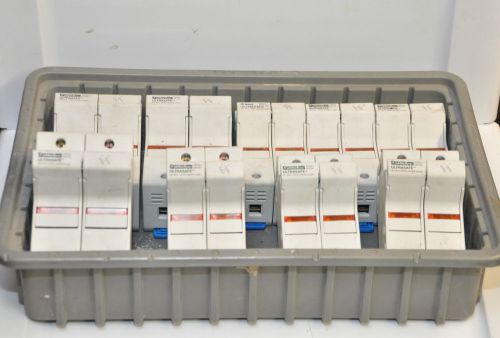 Ferraz shawmut ultrasafe fuse holder, lot of 9, used (us3j21) + (us6j21) for sale