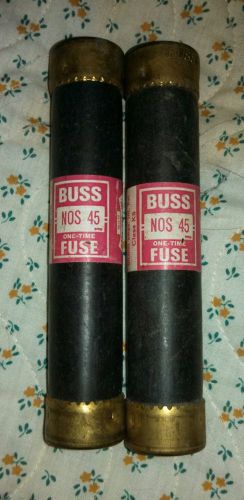 2 new nos 45 amp 600 volt fuse &amp; 1 new trsr 50 amp 600 volt fuse for sale