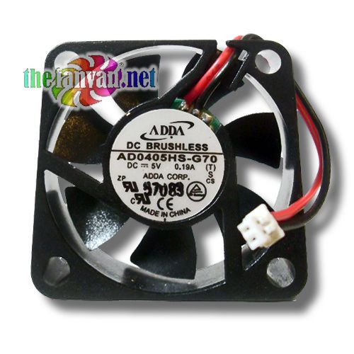 Adda AD0405HS-G70 40mm x 10mm 5V Sleeve Bearing Fan w/ 2 Pin mini connector