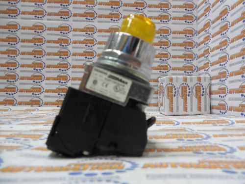 52PT6D9AB, PUSH TO TEST PILOT LIGHT FULL VOLTAGE TYPE, 24VOLTS AC/DC AMBER