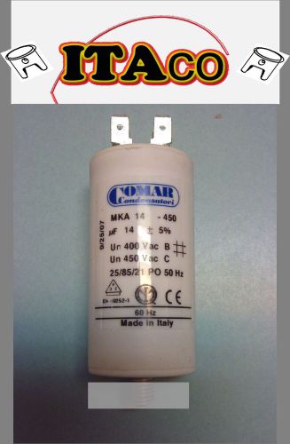 Made in ITALY Motor CONDENSER CAPACITOR 14 UF - 13.5 UF ~ 14UF 14.5 14.7 UF 450V