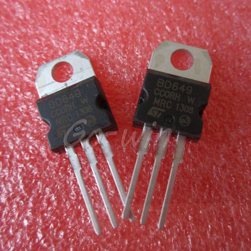 10pcs bd649 trans npn darlngtn 100v 8a to220 new for sale