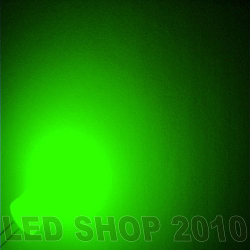 1000pcs 10mm 2pin Pure Green Round top Diffused  LED 9K MCD Light