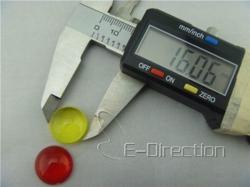 1pcs for each colour 16mm convex Optical PMMA Lens colours Led  lens