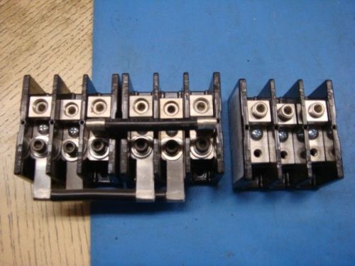 Lot of 3 MARATHON 3 POLE POWER DISTRIBUTION BLOCK 1423553