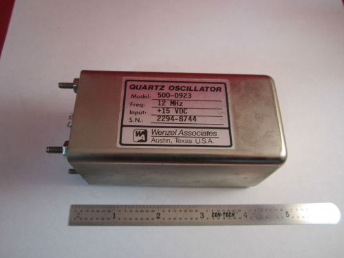 WENZEL 12 MHz QUARTZ OSCILLATOR FREQUENCY STANDARD BIN#8Z