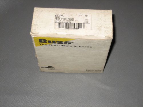 Box Of 10 Bussmann Fuse KBC-30 Tron Rectifier 30 Amp 600V