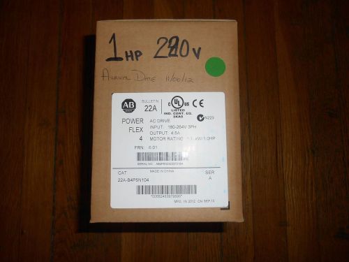 Allen Bradley 22F-D2P5N103 1HP Inverter &#034;NIB&#034;