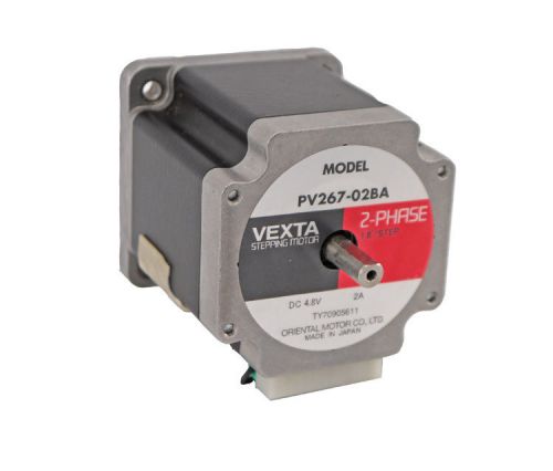 Vexta PV267-02BA Unipolar Dual Shaft Stepping Motor 2 Phase 1.8Step 4.8VDC 2A