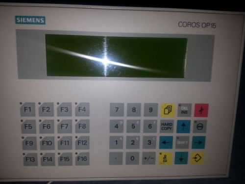 Siemens COROS OP 15-B Operator Interface Panel 6AV3515-1MA01, 6AV35151MA01