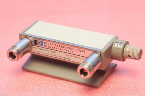 HP 8495A ATTENUATOR / 70db /FREQ.RANGE DC- 4GHZ W/ OPTION 1 (TWF#28)