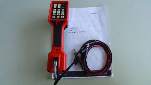 VGC FLUKE HARRIS TS22 BUTT SET TELEPHONE TESTER W ABN CORD AND MANUAL