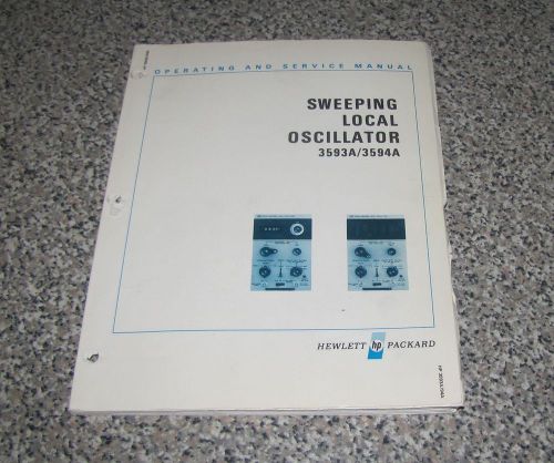 HP 3593A/3594A OSCILLATOR OP &amp; SERVICE MANUAL