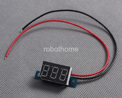 DC 3.3V - 30V Red LED Panel Meter Mini Lithium Battery Digital Voltmeter New