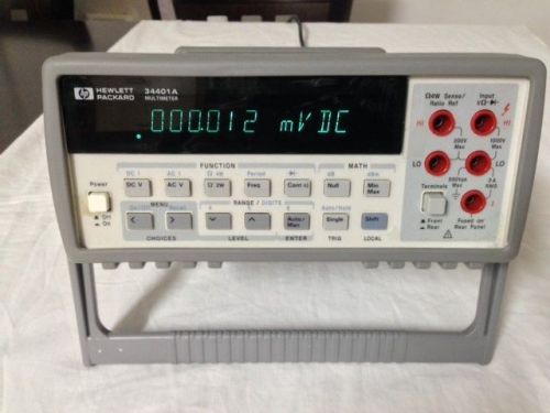 Hp/agilent 34401a digital multimeter, 6 1/2  digit dmm for sale