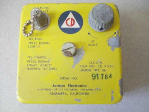 Victoreen Jordan Dosimeter Charger V-750 Model 5b