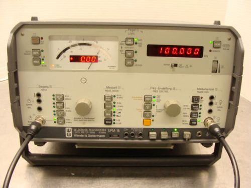 Wandel &amp; Goltermann W&amp;G SPM-15 Selective Level Meter 50Hz - 10MHz W/ Opt 955!