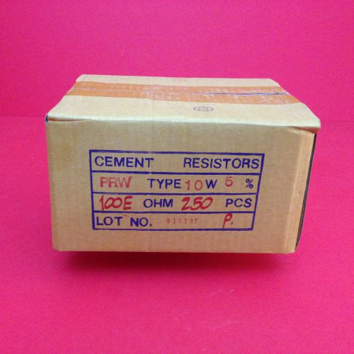 100ohm 10W  5% Paccom Cement Resistor 250 Pieces