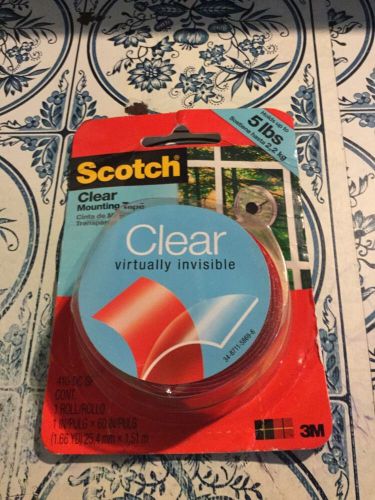 scotch 51lbs clear mounting tape