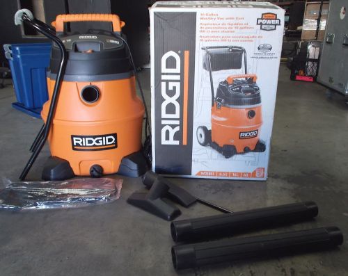 Ridgid WD1851 16 Gallon 6.5 HP Dry / Wet Vac with Cart WD 1851