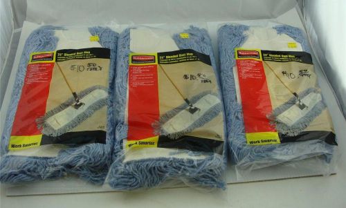 (1) rubbermaid  24 x 5 blend dust mop head #k 253 for #u 832-28 for sale