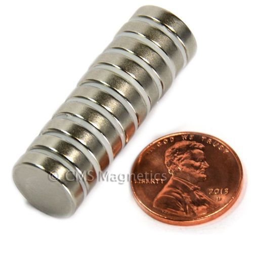 N50 Neodymium Magnets Dia 1/2x1/8&#034; Disc NdFeB Rare Earth Magnet 1000 PC