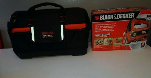 NEW Black &amp; Decker BDCMTSB Matrix Wide-Mouth Storage Bag/ Plus jigsaw Bundle