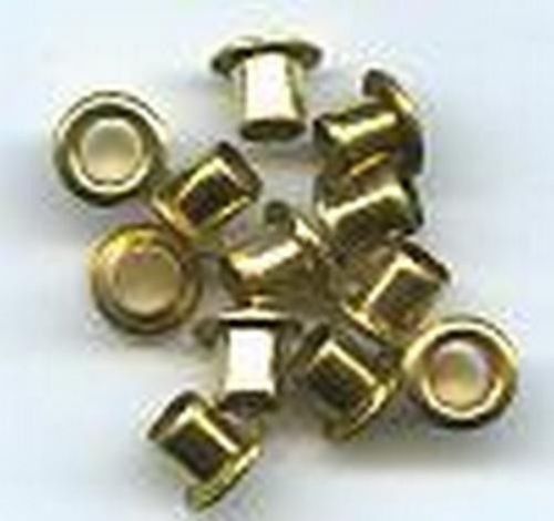 10 PA14A040 EYELETS 3/16&#034;x1/4&#034; BRASS