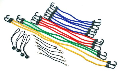 Highland (90084) Bungee Cord Assortment Jar - 24 Piece Brand New!