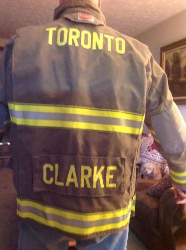 TORONTO FIREMAN JACKET FIREMEN G-EXTREME GLOBE FIREFIGHTER SUIT DRD DRAG RACER