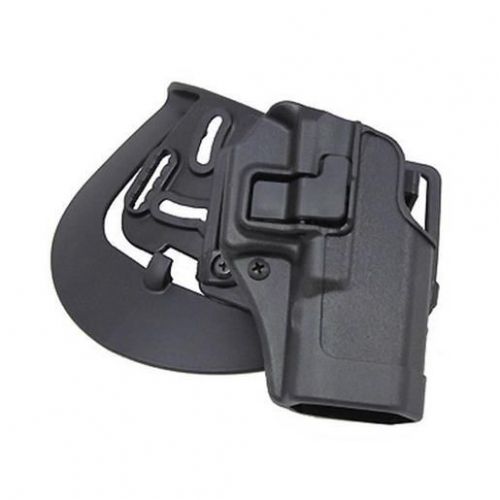 Blackhawk 410502BK-R CF Holster w/&amp; Paddle Matte Finish RH BK Glock 19