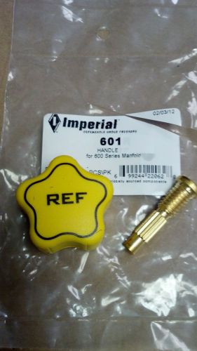 Imperial 600 series manifold &#034;ref&#034; yellow knob &amp; stem kit for sale