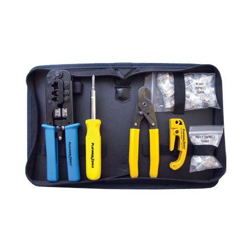 Platinum tools 90109 all-in-one modular plug tool kit with nylon zip case for sale