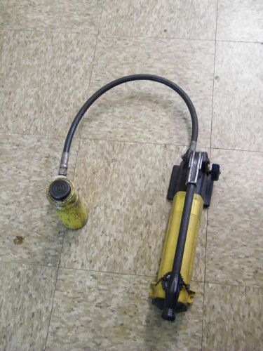 ENERPAC RC-104 RC104 HYDRAULIC CYLINDER 10 TON 4&#034; STROKE 10000 PH-142 hand pump