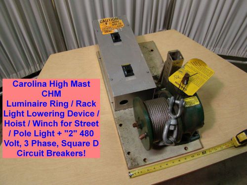 Carolina High Mast Luminaire Ring Lowering Device Hoist Winch Street Pole Light