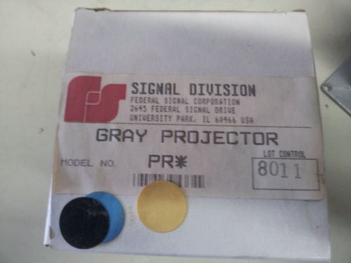 FEDERAL SIGNAL PR* NEW IN BOX GREY SINGLE PROJECTOR #B62