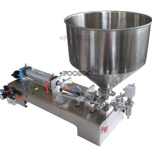 PNEUMATIC HORIZONTAL CREAM SHAMPOO COSMETIC 10-300ML FULL FILLING PASTE MACHINE