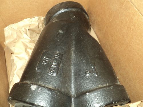 MUELLER STEAM SPECIALTY 21/2 11MN  Y Type Strainer, Cast Iron Body, 2 1/2&#034;